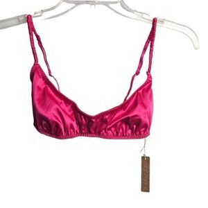 SKIMS WOVEN SHINE CAMI BRA NWT